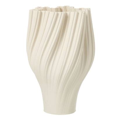 Vaso stampato in 3D in gres bianco Large J-Line