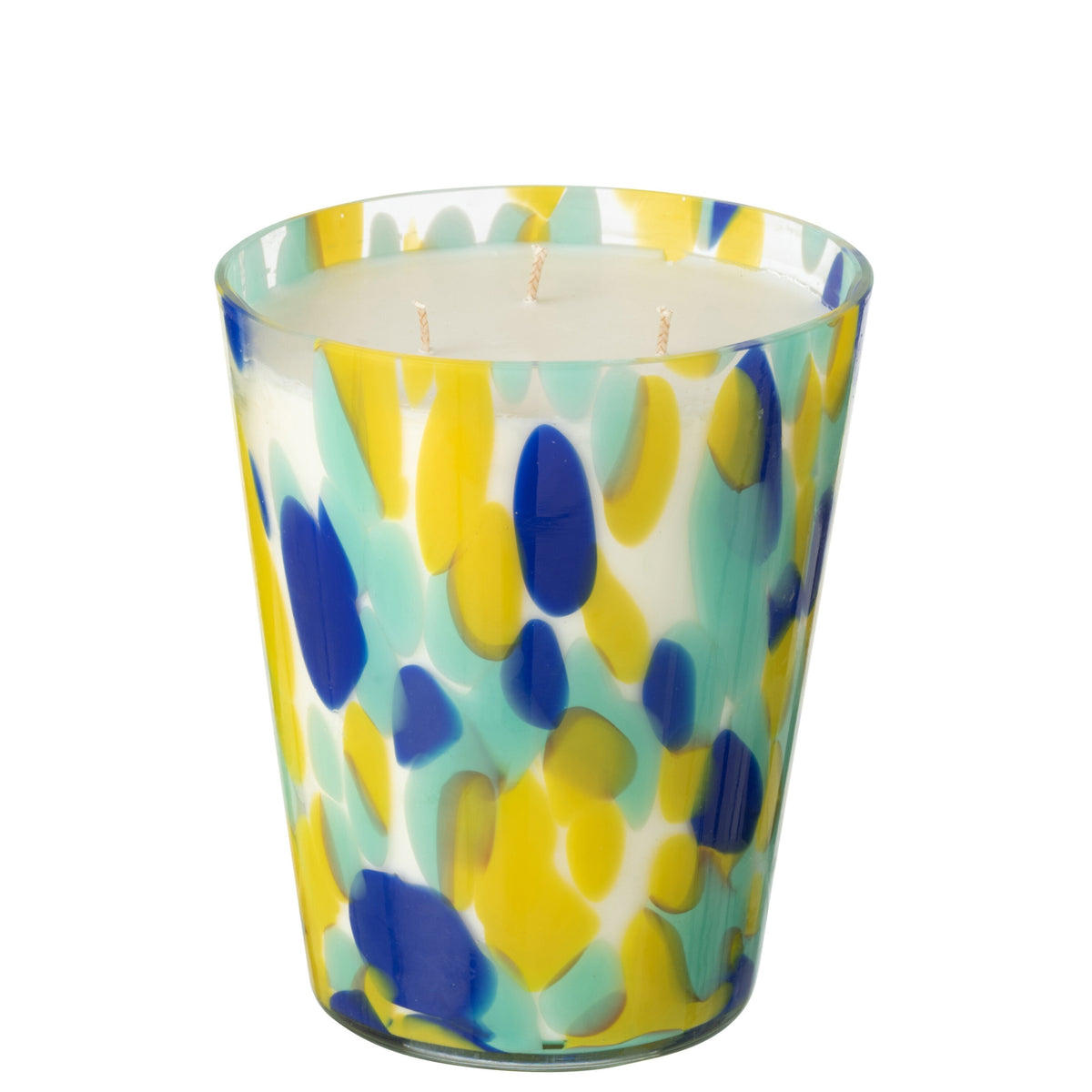 Candela profumata Noa Blu/Giallo Large -95 ore J-Line