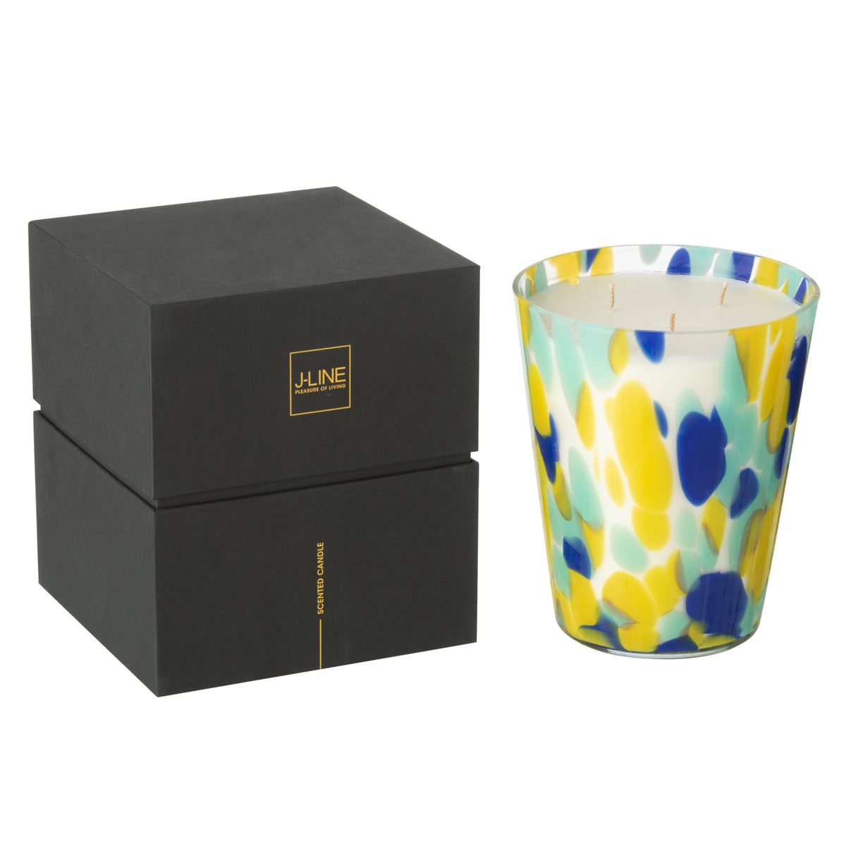 Candela profumata Noa Blu/Giallo Large -95 ore J-Line