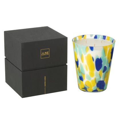 Candela profumata Noa Blu/Giallo Large -95 ore J-Line