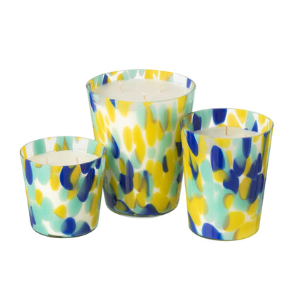 Candela profumata Noa Blu/Giallo Large -95 ore J-Line