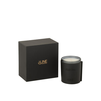 Candela profumata Cuoio Nero 40 ore