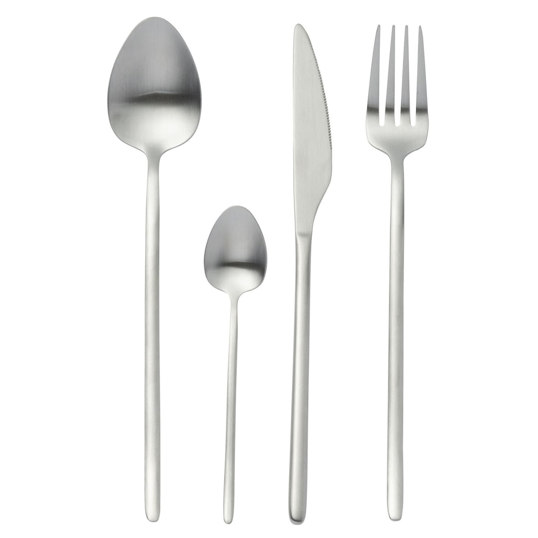 Set di posate Box C 24 pezzi Acciaio inossidabile Argento opaco J-Line