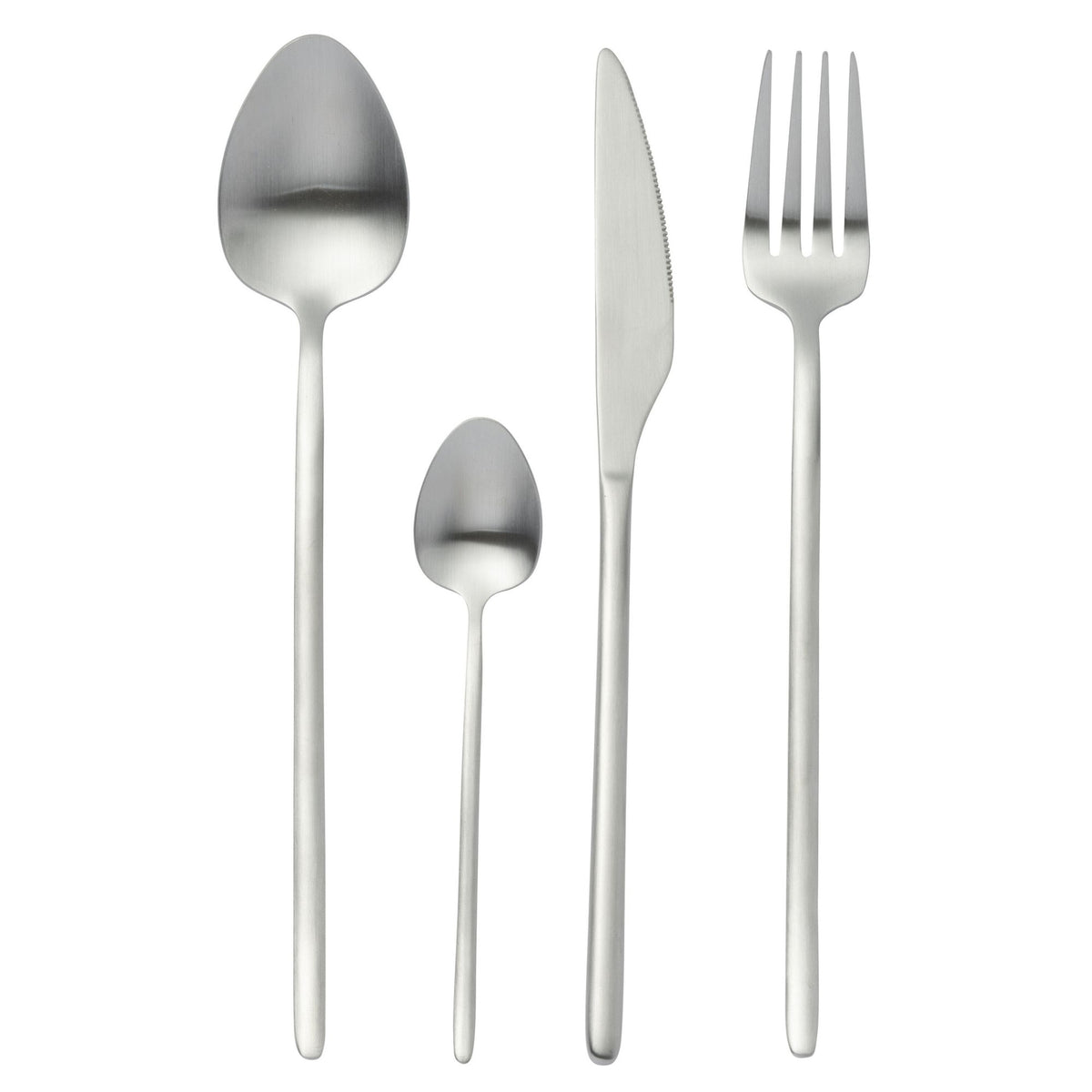 Set di posate Box C 24 pezzi Acciaio inossidabile Argento opaco J-Line