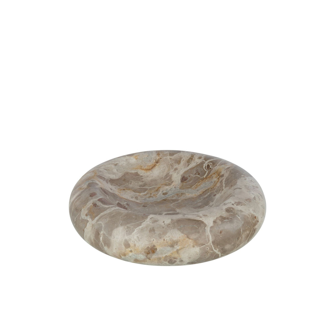 Lussuosa ciotola bassa in marmo beige grande J-Line