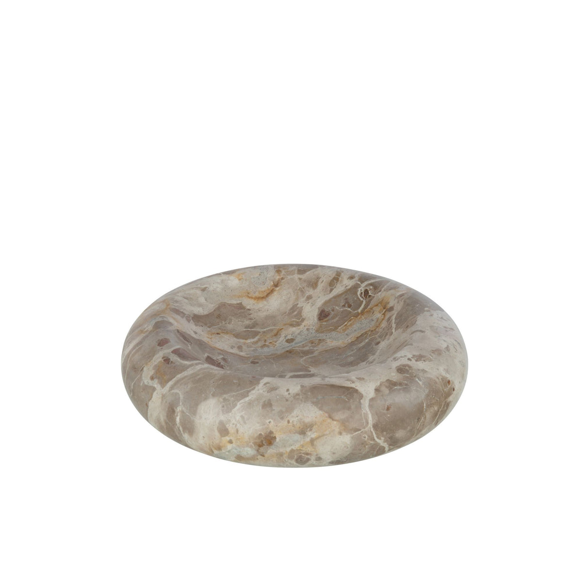 Lussuosa ciotola bassa in marmo beige grande J-Line