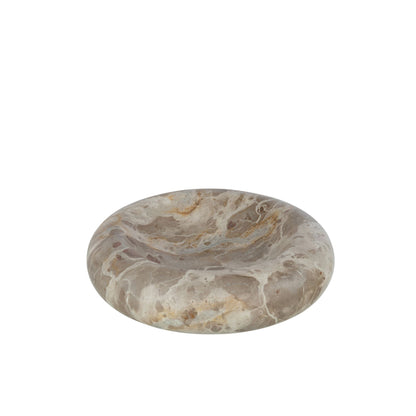 Lussuosa ciotola bassa in marmo beige grande J-Line