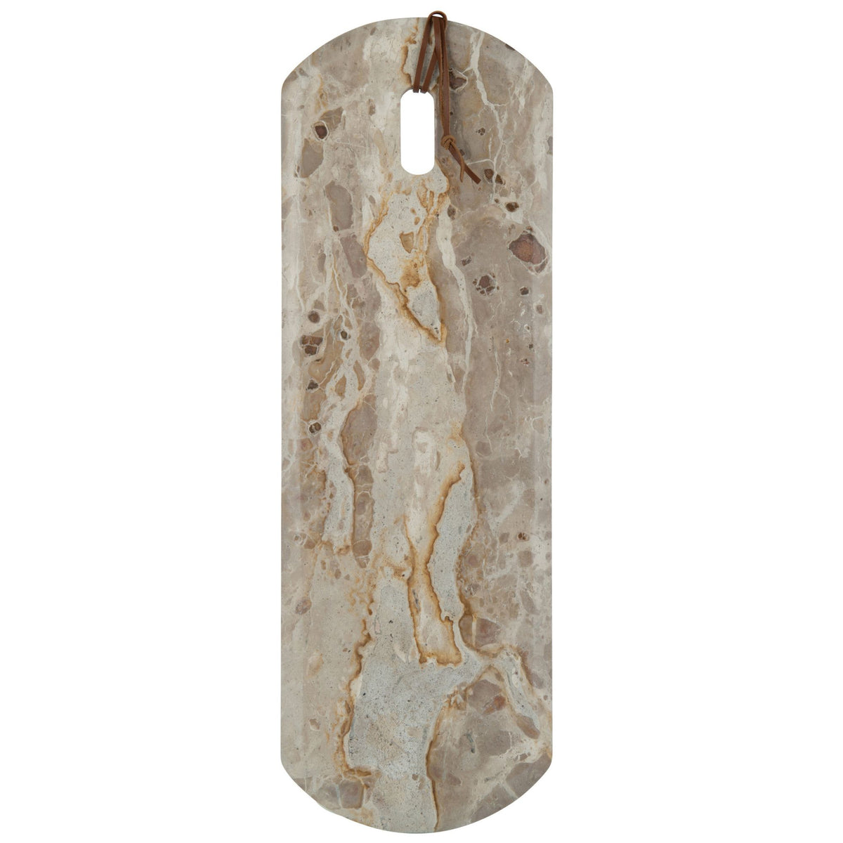 Tagliere rettangolare marmo beige grande - 60x20x2 cm
