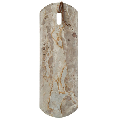 Tagliere rettangolare marmo beige grande - 60x20x2 cm