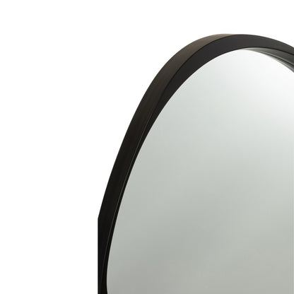 Specchio Giles MDF/Vetro Nero Piccolo Ø 71 cm