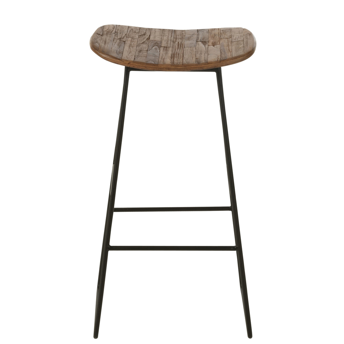 Sedia Rettangolare in Teak Riciclato Naturale Large J-Line