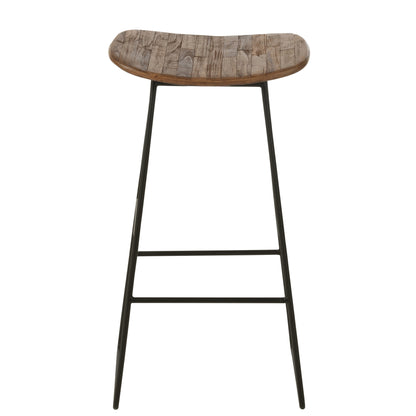 Sedia Rettangolare in Teak Riciclato Naturale Large J-Line