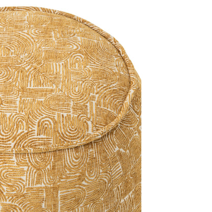 Pouf Alex Multiplex/Tessuto Giallo ocra J-Line