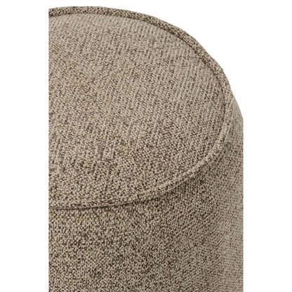 Pouf Alex Legno compensato/Tessuto Marrone/Ecru J-Line
