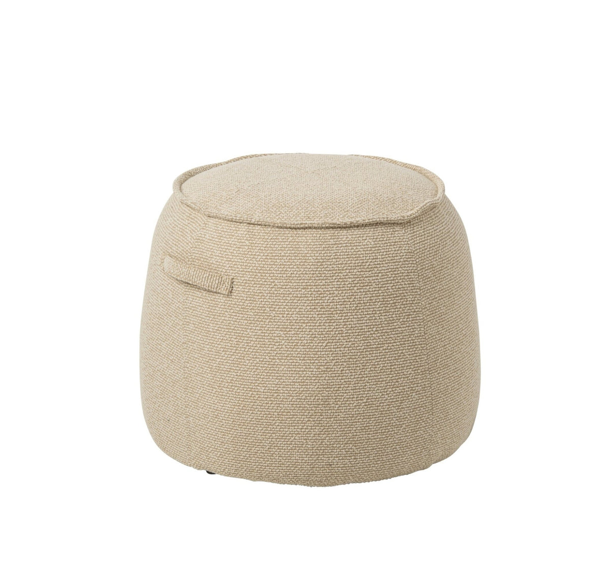 Pouf Alex Plywood/Tessuto Ecru J-Line