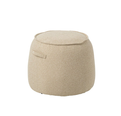 Pouf Alex Plywood/Tessuto Ecru J-Line