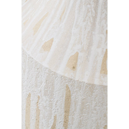 Vaso da terra in ceramica bianco/beige chiaro Large J-Line
