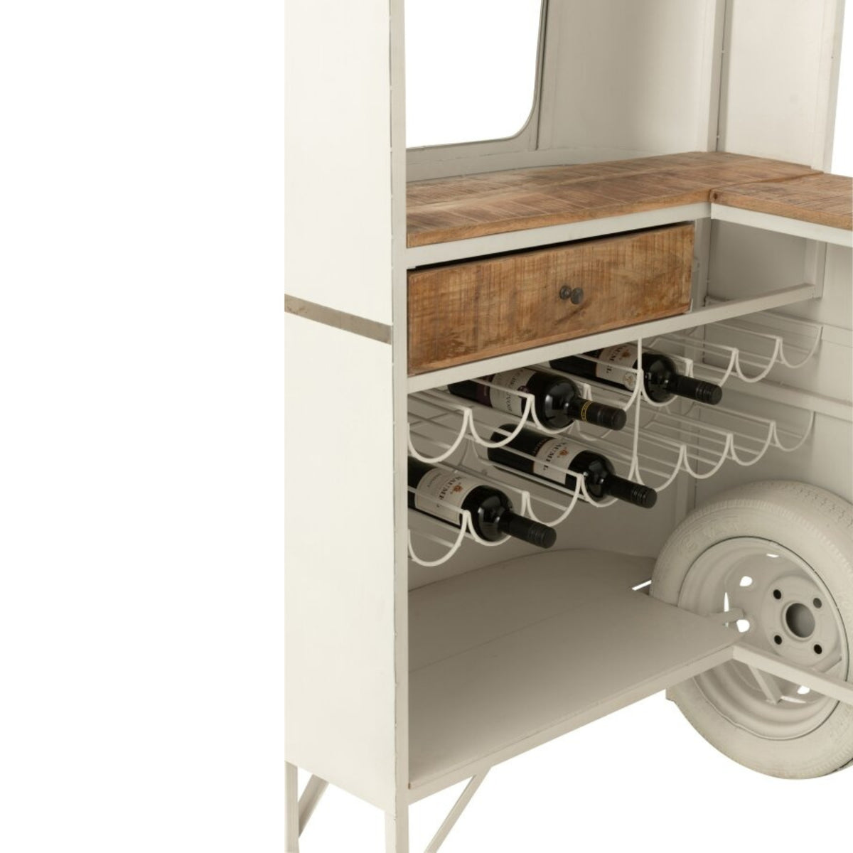 Mobiletto in ferro bianco J-Line