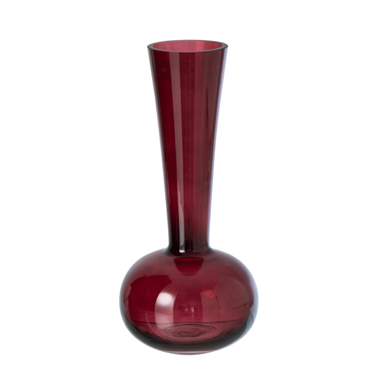 Vaso in vetro bordeaux J-Line