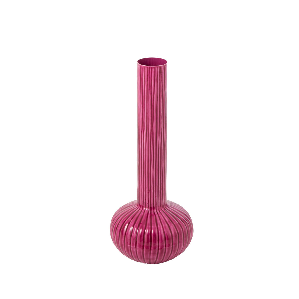 Vaso in ferro fucsia grande J-Line