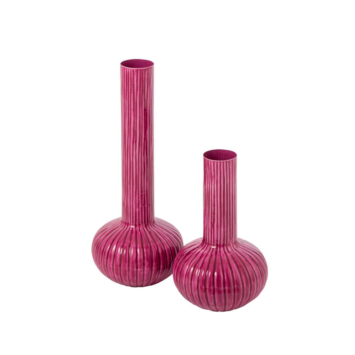 Vaso in ferro fucsia grande J-Line