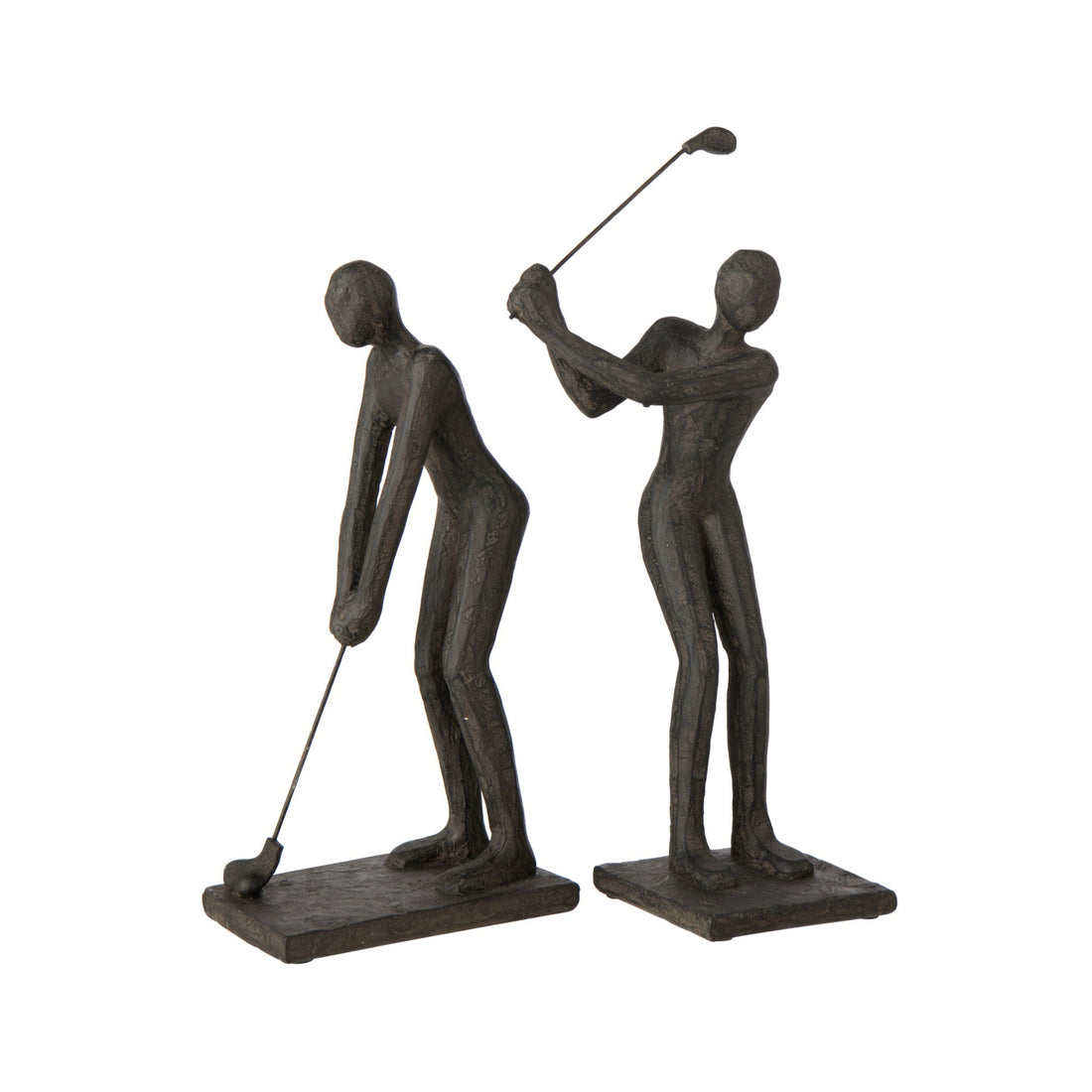 Assortimento di golfisti in poliresina nera di J-Line