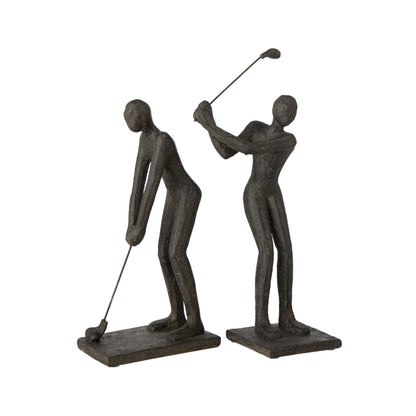 Assortimento di golfisti in poliresina nera di J-Line
