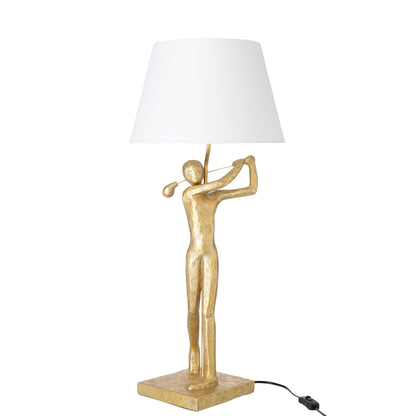 Lampada da tavolo Golfer Resina Oro J-Line