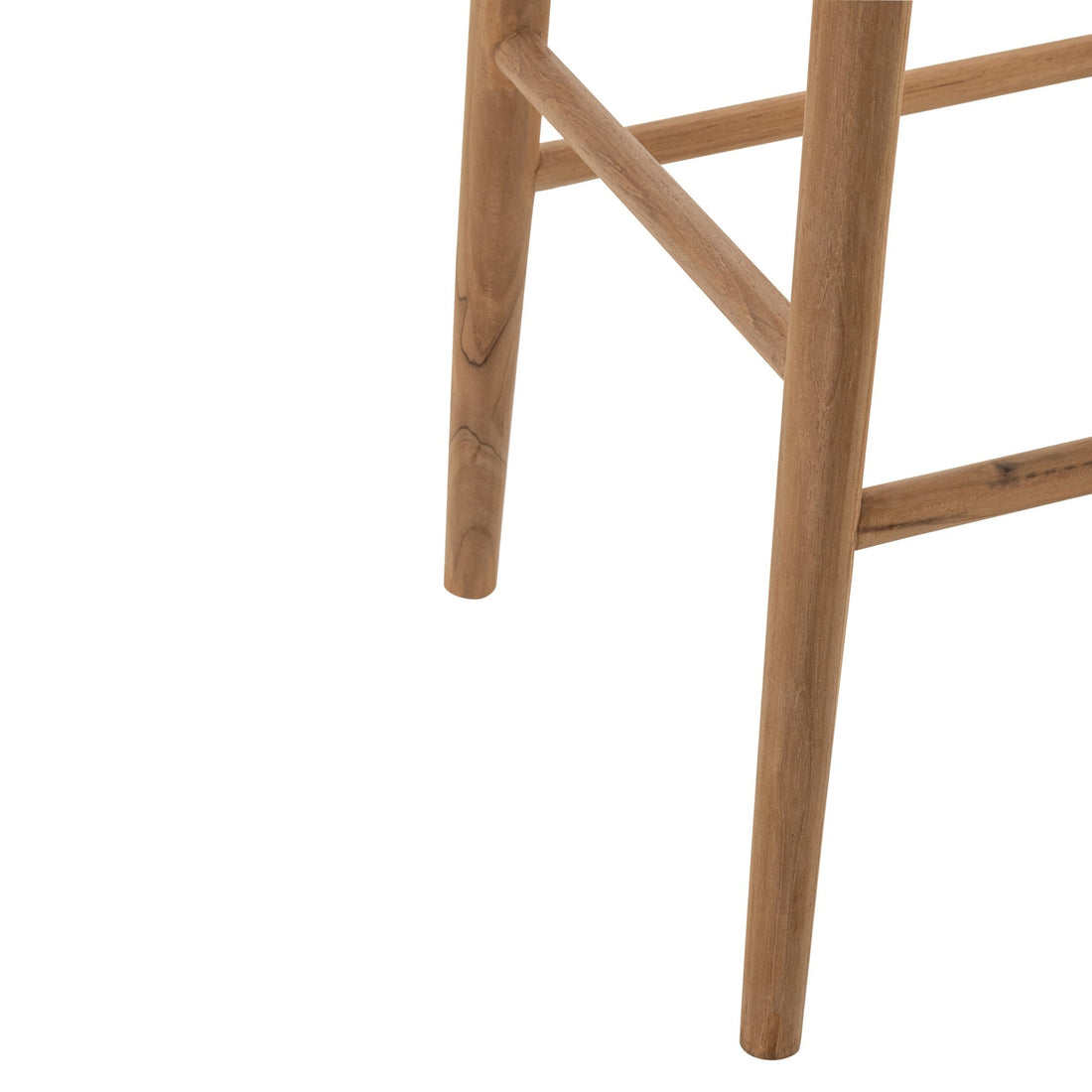 Sgabello da bar in teak naturale J-Line
