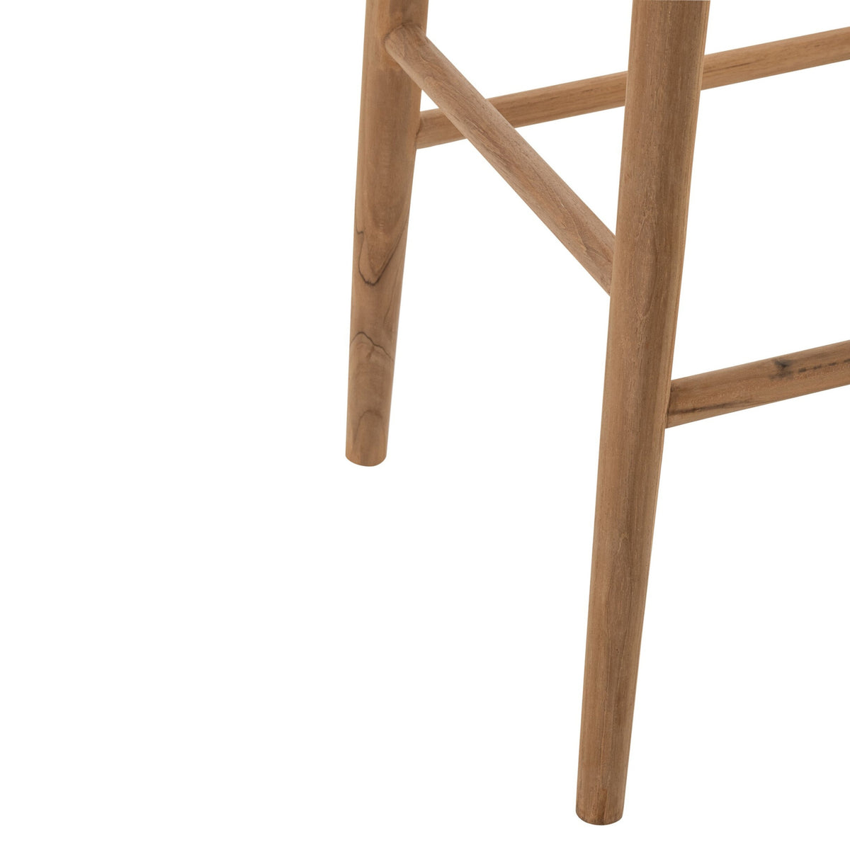 Sgabello da bar in teak naturale J-Line