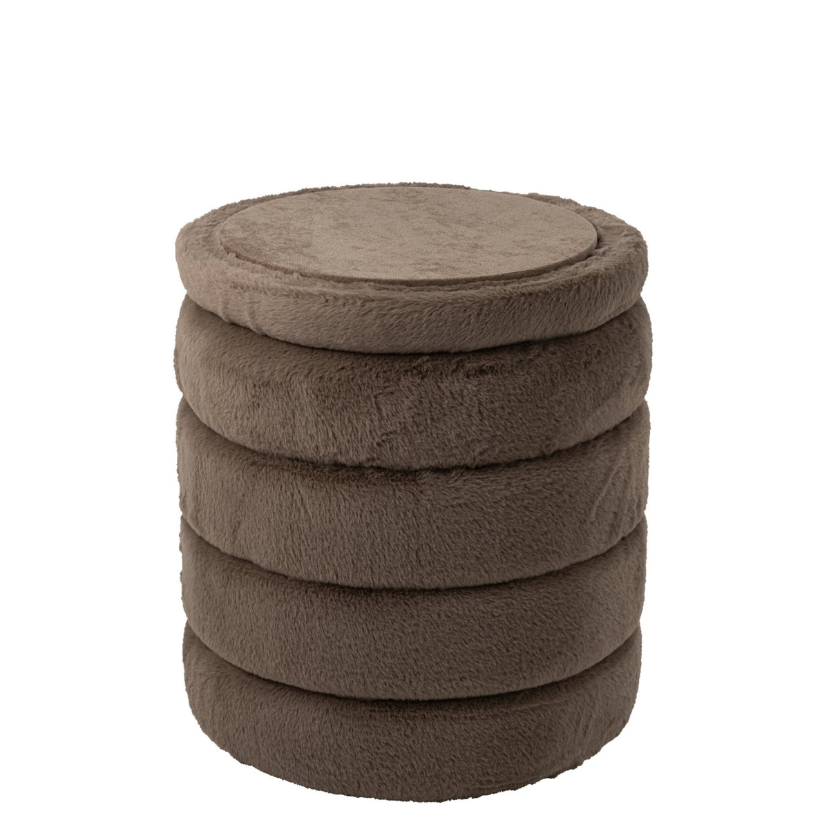 Pouf + Coperchio Mdf Tortora J-Line