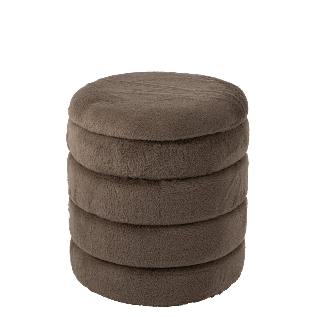 Pouf + Coperchio Mdf Tortora J-Line