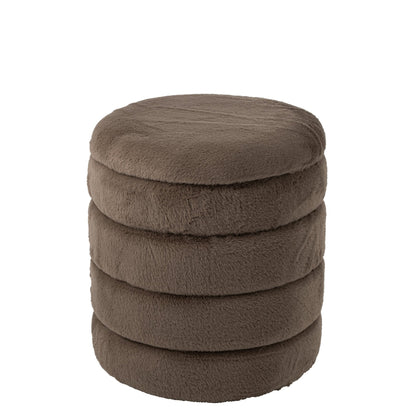 Pouf + Coperchio Mdf Tortora J-Line
