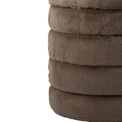 Pouf + Coperchio Mdf Tortora J-Line