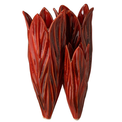 Vaso in ceramica rosso J-Line