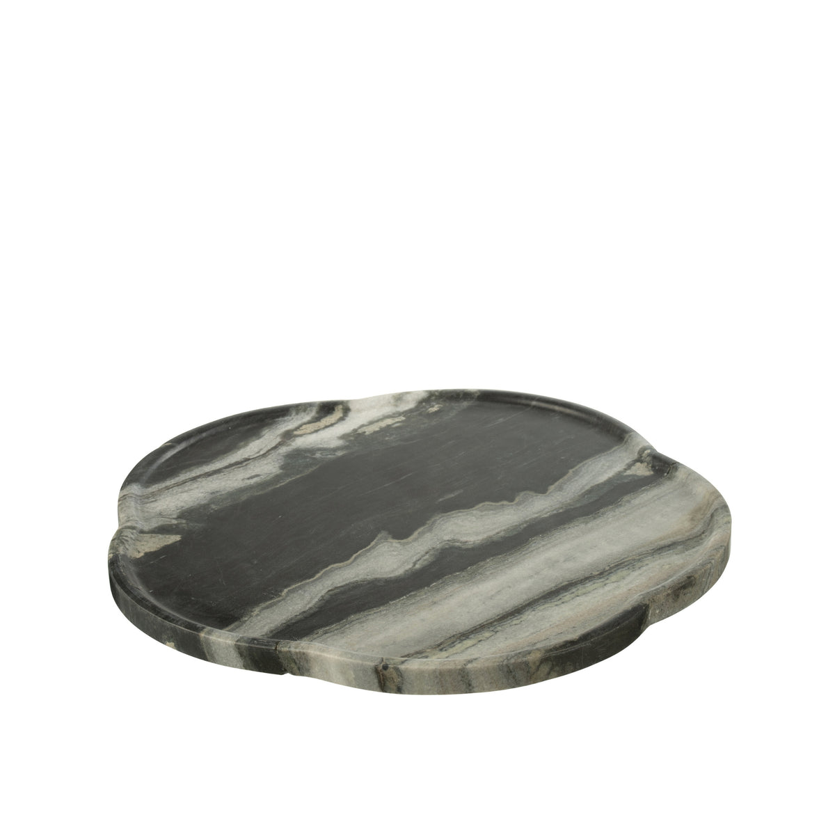 Vassoio girevole in marmo nero/grigio chiaro J-Line