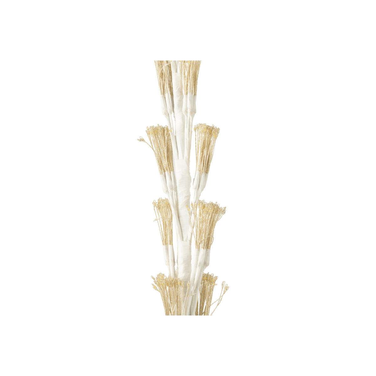 Albero di Natale con Luci a LED Bianco Caldo Ferro Bianco Extra Large H240cm J-Line
