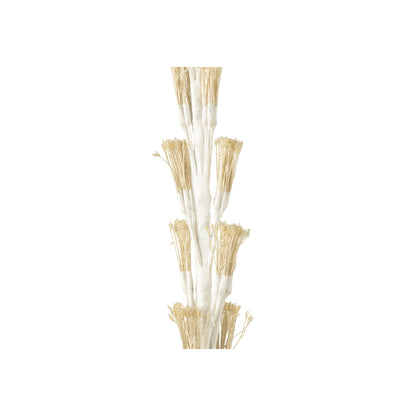 Albero di Natale con Luci a LED Bianco Caldo Ferro Bianco Extra Large H240cm J-Line