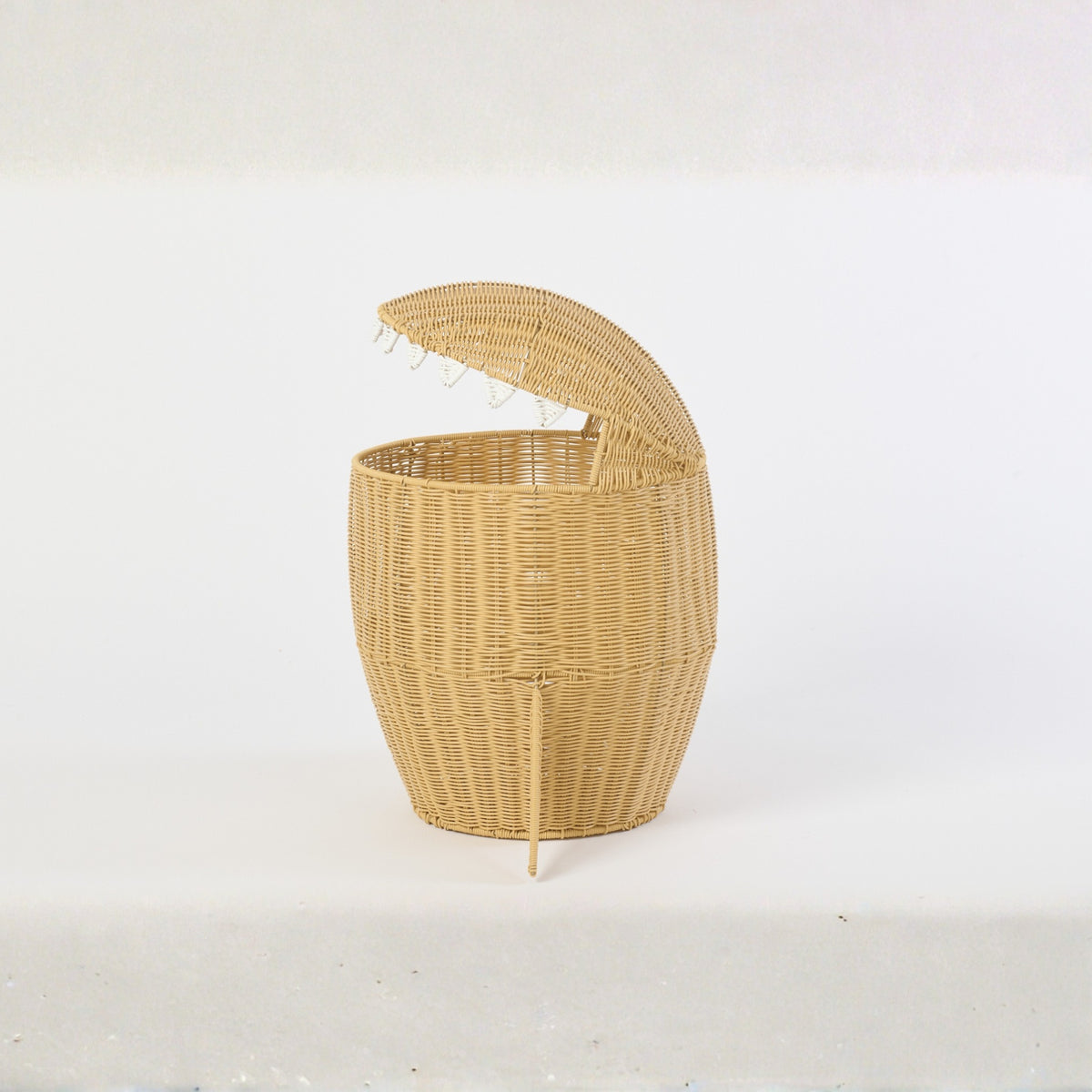Cestino Squalo in Plastica Naturale J-Line