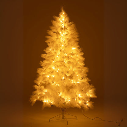 Albero di Natale 400 LED Metallo Bianco H210cm J-Line