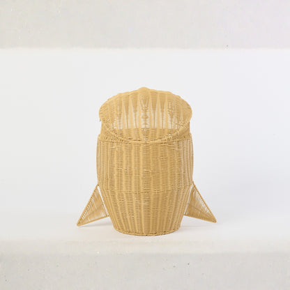Cestino Squalo in Plastica Naturale J-Line