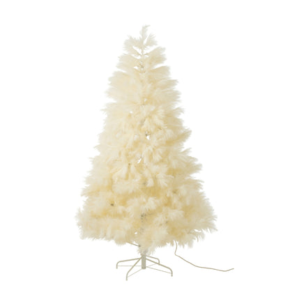 Albero di Natale 400 LED Pampa Metallo Ecru H210cm J-Line