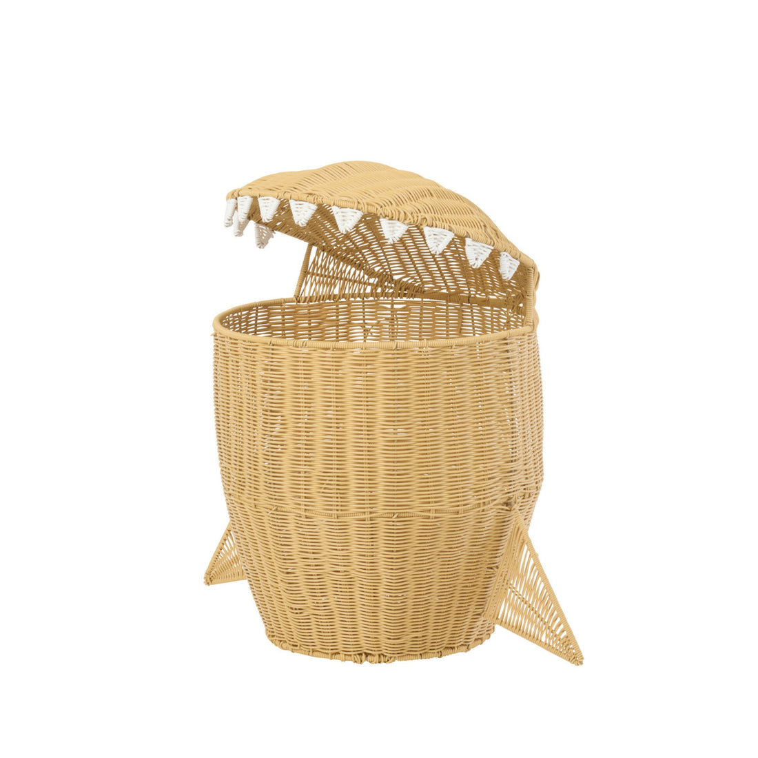 Cestino Squalo in Plastica Naturale J-Line
