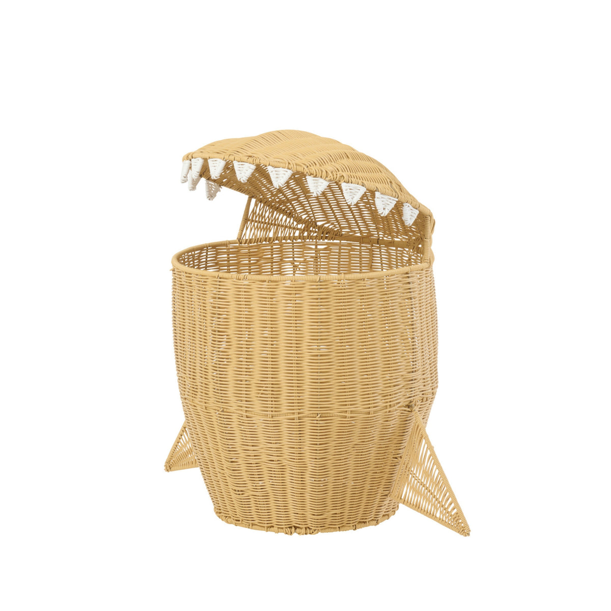 Cestino Squalo in Plastica Naturale J-Line