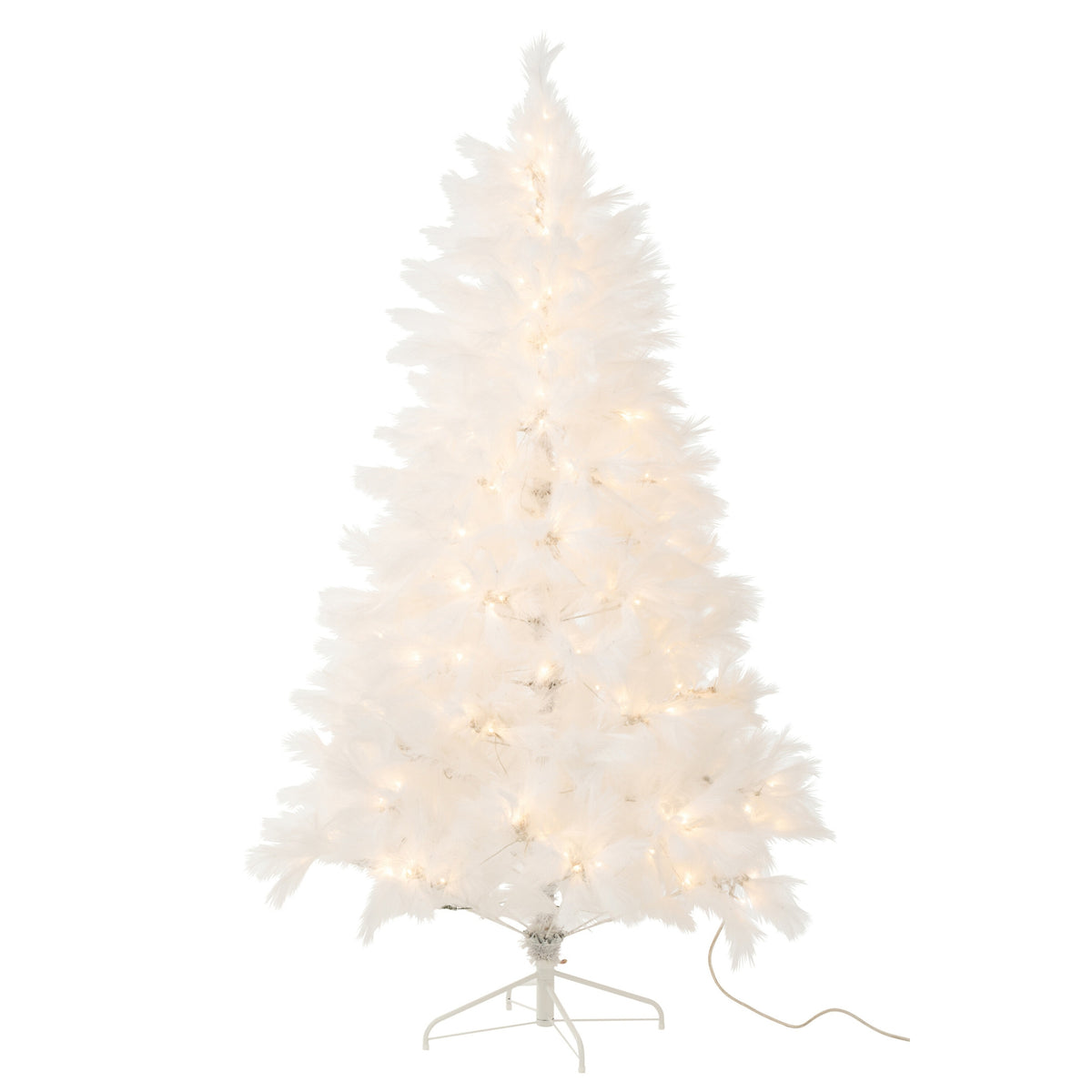 Albero di Natale 400 LED Metallo Bianco H210cm J-Line