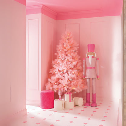 Albero di Natale Artificiale in PVC Rosa Large H210cm J-Line
