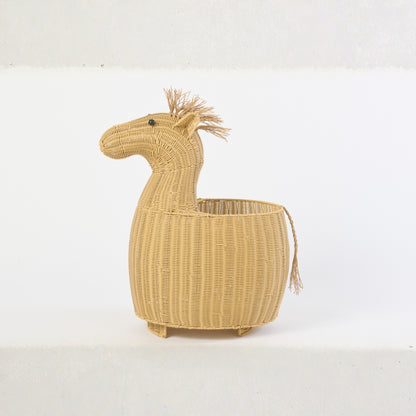 Cestino Cavallo in Plastica Naturale J-Line