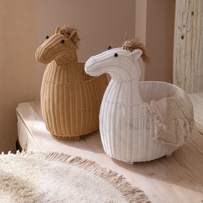 Cestino Cavallo in Plastica Naturale J-Line