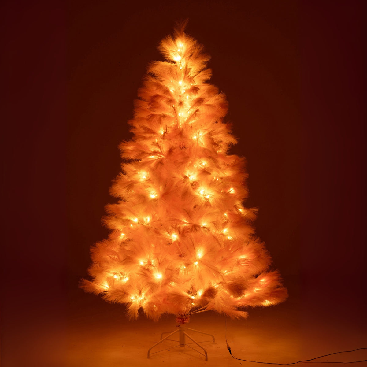 Albero di Natale 400 LED Metallo Rosa Chiaro H210cm J-Line