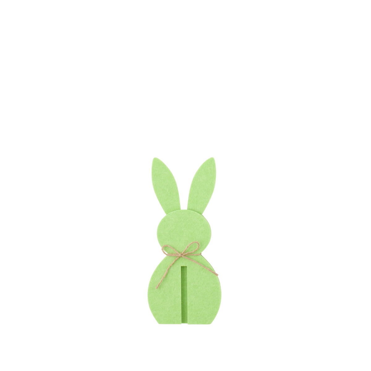Decorazione pasquale con coniglietto verde in feltro, set da 3, J-Line